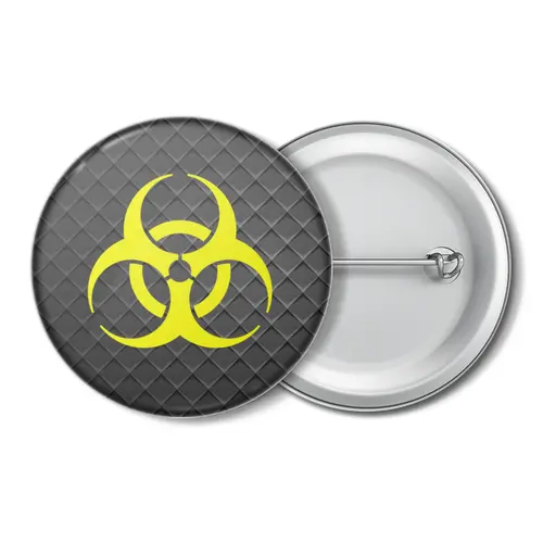 Заказать значки в Москве. Значок Biohazard от THE_NISE  - готовые дизайны и нанесение принтов.