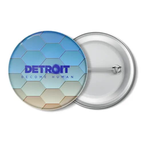 Заказать значки в Москве. Значок Detroit  от THE_NISE  - готовые дизайны и нанесение принтов.