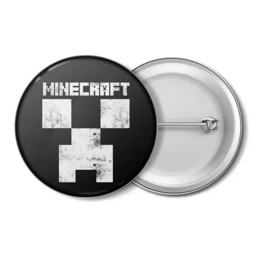 Заказать значки в Москве. Значок MINECRAFT CREEPER от vista12761@rambler.ru - готовые дизайны и нанесение принтов.