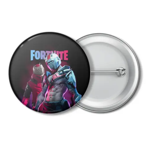 Заказать значки в Москве. Значок FORTNITE от geekbox - готовые дизайны и нанесение принтов.