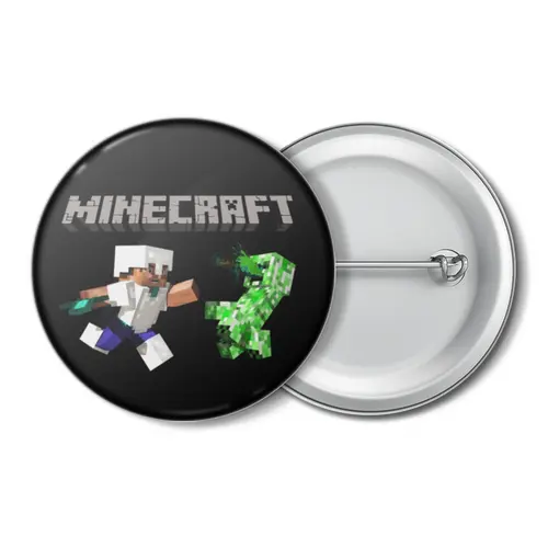 Заказать значки в Москве. Значок MINECRAFT от weeert - готовые дизайны и нанесение принтов.
