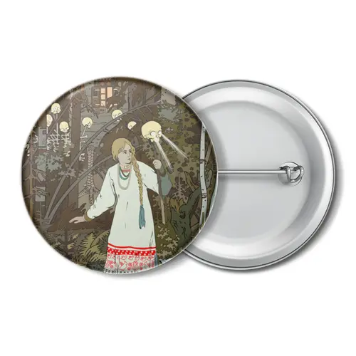 Заказать значки в Москве. Значок Василиса Прекрасная от Soluvel  - готовые дизайны и нанесение принтов.