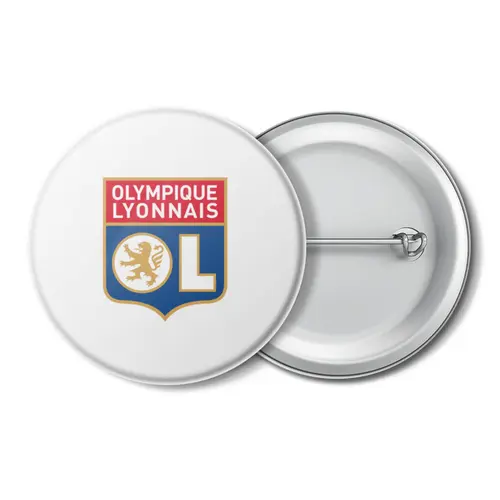Заказать значки в Москве. Значок Olympique Lyonnais от THE_NISE  - готовые дизайны и нанесение принтов.