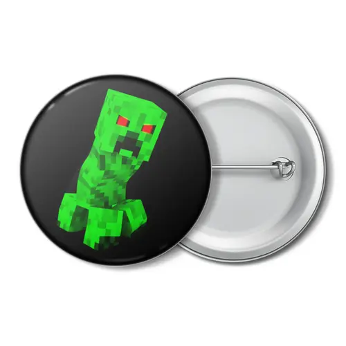 Заказать значки в Москве. Значок MINECRAFT CREEPER от weeert - готовые дизайны и нанесение принтов.