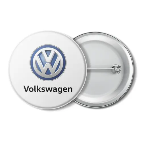 Заказать значки в Москве. Значок Volkswagen от DESIGNER   - готовые дизайны и нанесение принтов.