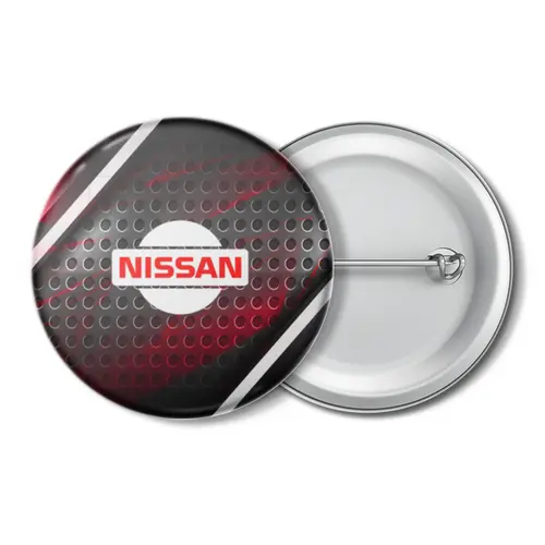 Заказать значки в Москве. Значок Nissan от THE_NISE  - готовые дизайны и нанесение принтов.