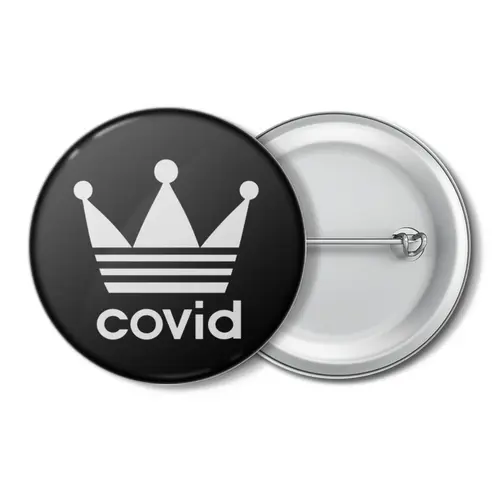Заказать значки в Москве. Значок Covid-19 от skynatural - готовые дизайны и нанесение принтов.