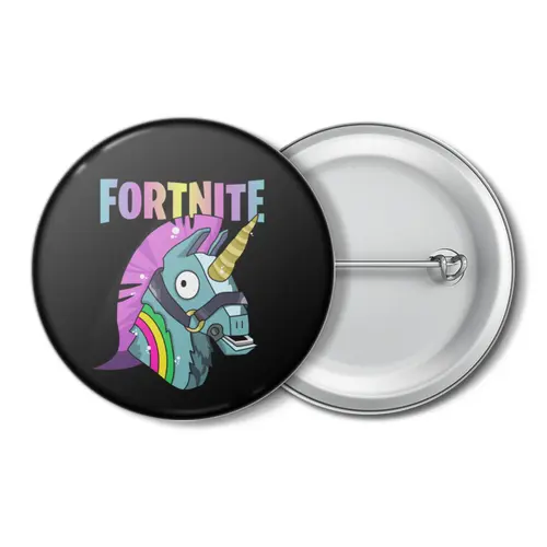 Заказать значки в Москве. Значок FORTNITE от geekbox - готовые дизайны и нанесение принтов.
