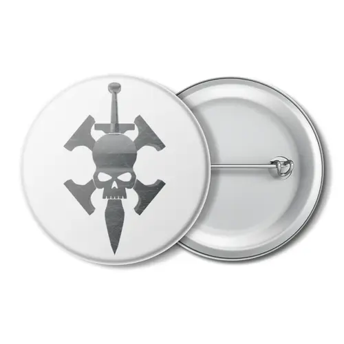 Заказать значки в Москве. Значок Officio Assassinorum от GeekFox  - готовые дизайны и нанесение принтов.