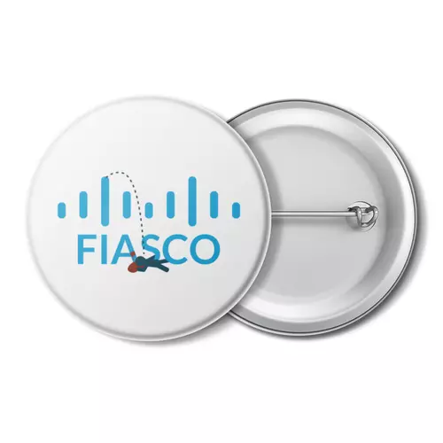 Заказать значки в Москве. Значок Значек Fiasco от kzrv@mail.ru - готовые дизайны и нанесение принтов.