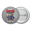 Заказать значки в Москве. Значок BRAWL STARS CROW от geekbox - готовые дизайны и нанесение принтов.