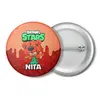Заказать значки в Москве. Значок BRAWL STARS NITA от geekbox - готовые дизайны и нанесение принтов.