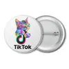 Заказать значки в Москве. Значок TIK TOK (Tik Tok video) от vista12761@rambler.ru - готовые дизайны и нанесение принтов.