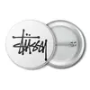 Заказать значки в Москве. Значок Stussy от DESIGNER   - готовые дизайны и нанесение принтов.