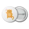 Заказать значки в Москве. Значок Милый рыжий котик от Starry  - готовые дизайны и нанесение принтов.