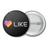 Заказать значки в Москве. Значок Like  от DESIGNER   - готовые дизайны и нанесение принтов.