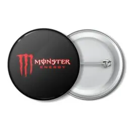 Заказать значки в Москве. Значок Monster Energy от THE_NISE  - готовые дизайны и нанесение принтов.