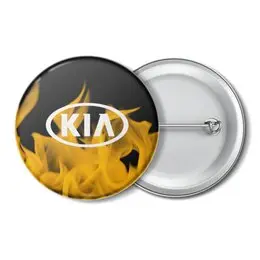 Заказать значки в Москве. Значок KIA авто от THE_NISE  - готовые дизайны и нанесение принтов.