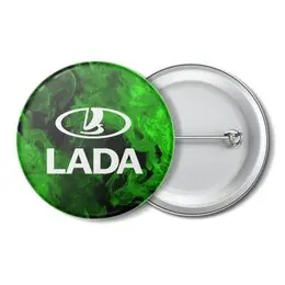 Заказать значки в Москве. Значок Авто Lada от THE_NISE  - готовые дизайны и нанесение принтов.