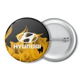 Заказать значки в Москве. Значок Hyundai от THE_NISE  - готовые дизайны и нанесение принтов.