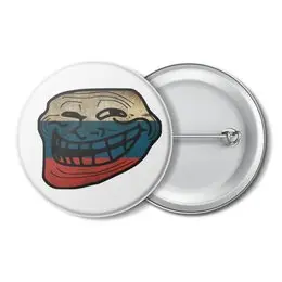 Заказать значки в Москве. Значок Russia trollface от Celluloid - готовые дизайны и нанесение принтов.
