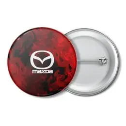 Заказать значки в Москве. Значок Mazda от THE_NISE  - готовые дизайны и нанесение принтов.