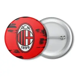 Заказать значки в Москве. Значок AC Milan от THE_NISE  - готовые дизайны и нанесение принтов.