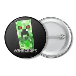 Заказать значки в Москве. Значок MINECRAFT CREEPER от weeert - готовые дизайны и нанесение принтов.