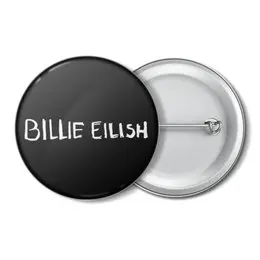 Заказать значки в Москве. Значок Billie Eilish от DESIGNER   - готовые дизайны и нанесение принтов.