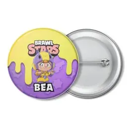 Заказать значки в Москве. Значок BRAWL STARS BEA от geekbox - готовые дизайны и нанесение принтов.