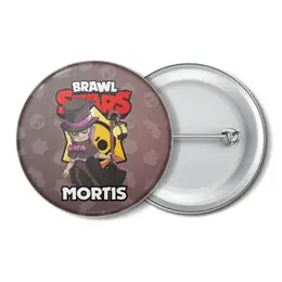 Заказать значки в Москве. Значок BRAWL STARS MORTIS от geekbox - готовые дизайны и нанесение принтов.