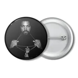 Заказать значки в Москве. Значок Ice Cube от skynatural - готовые дизайны и нанесение принтов.