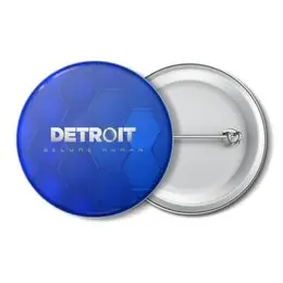 Заказать значки в Москве. Значок Detroit Become Human от THE_NISE  - готовые дизайны и нанесение принтов.