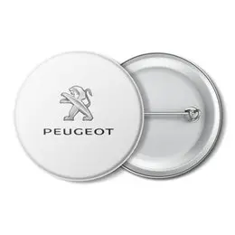 Заказать значки в Москве. Значок PEUGEOT от DESIGNER   - готовые дизайны и нанесение принтов.