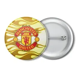 Заказать значки в Москве. Значок Manchester United от THE_NISE  - готовые дизайны и нанесение принтов.