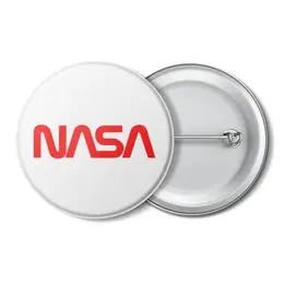 Заказать значки в Москве. Значок NASA  от DESIGNER   - готовые дизайны и нанесение принтов.