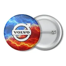 Заказать значки в Москве. Значок Volvo от THE_NISE  - готовые дизайны и нанесение принтов.