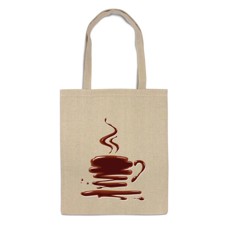 Printio Сумка Шоколадно-кофейная сумка кофе с трубочками фиолетовый