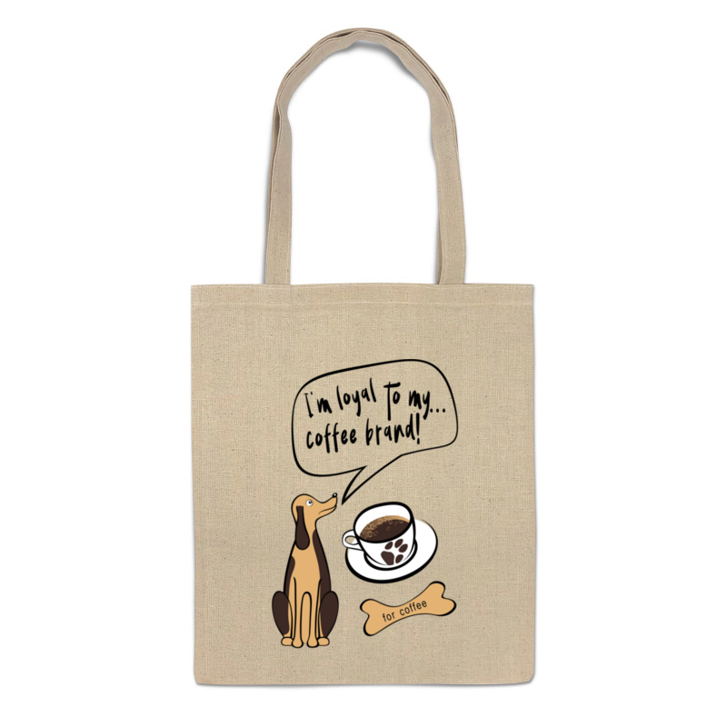 Printio Сумка Собачки кофеманы printio сумка с полной запечаткой собачки кофеманы