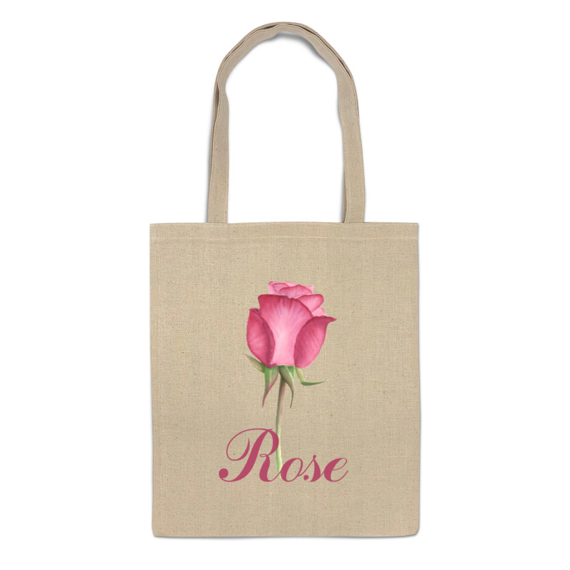 Printio Сумка Роза с надписью цветок роза розовый