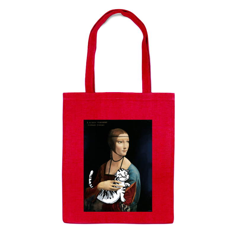 Printio Сумка «дама с тигром» printio сумка с полной запечаткой дама с горностаем леонардо да винчи