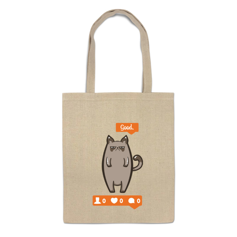 Printio Сумка Угрюмый котик printio сумка сердитый котик grumpy cat пиксельный