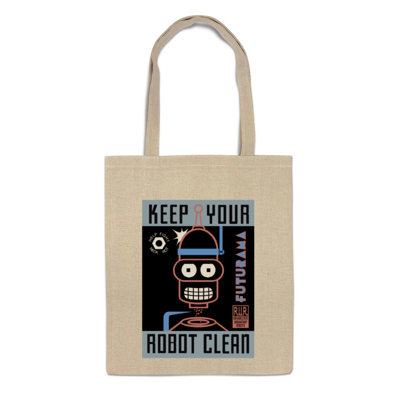 Printio Сумка Keep your robot clean printio майка классическая keep your robot clean