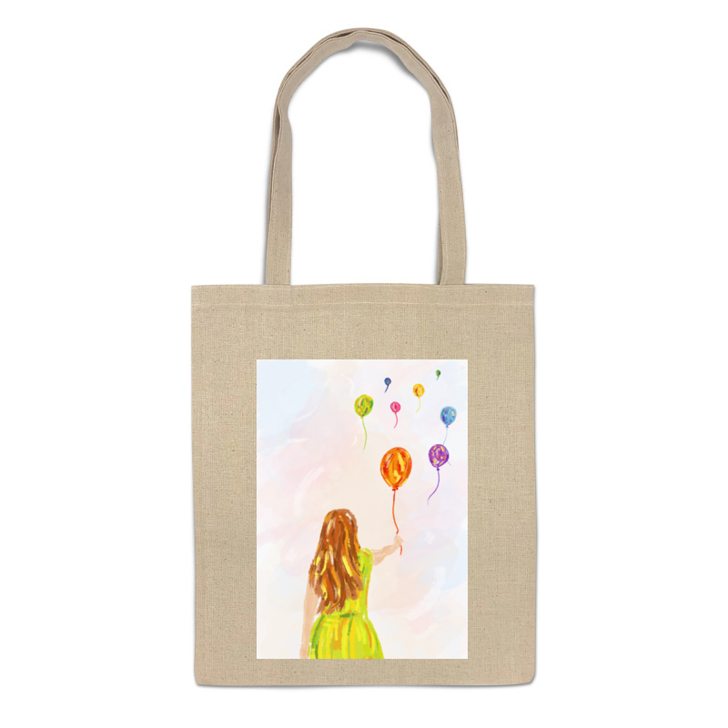 Printio Сумка Девушка с воздушными шарами printio рюкзак мешок с полной запечаткой девушка с воздушными шарами