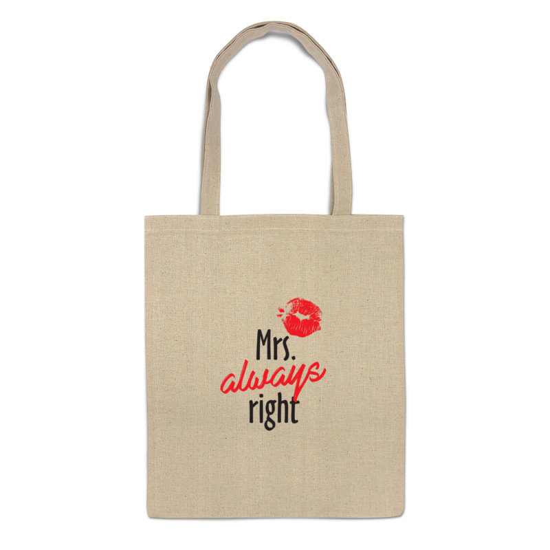 Printio Сумка Mrs. always right printio футболки парные mrs always right