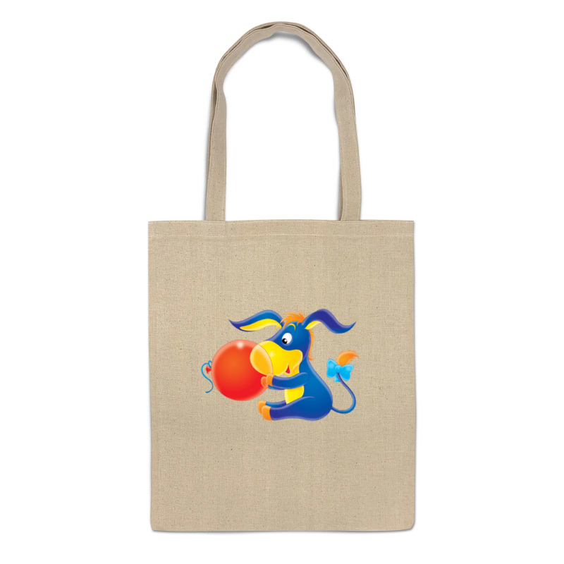 Printio Сумка Ослик иа сумка синий слон с воздушным шариком оранжевый