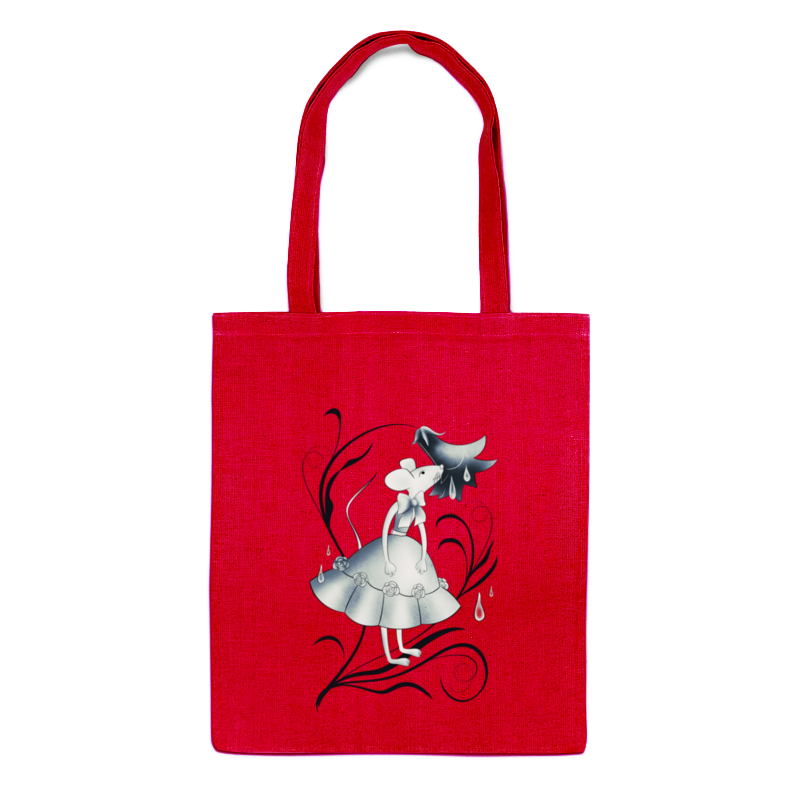 Printio Сумка Милая мышка сумка винтажная иллюстрация с розой и скрипкой красный