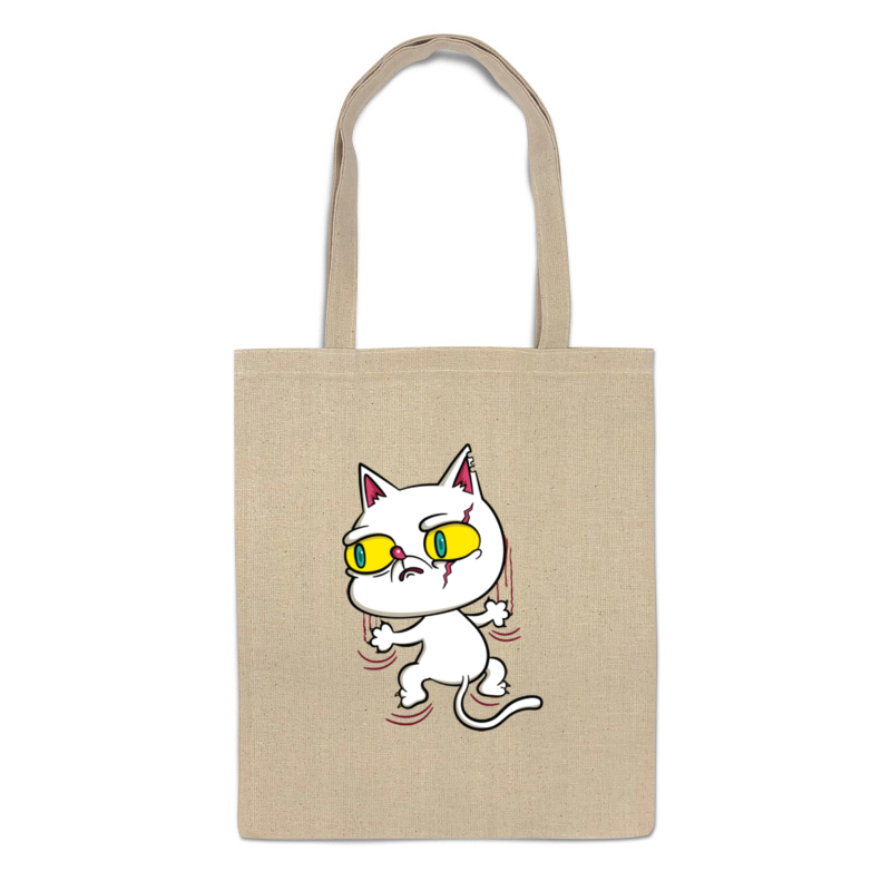 Printio Сумка Белый кот сумка счастливый кот занимается йогой белый