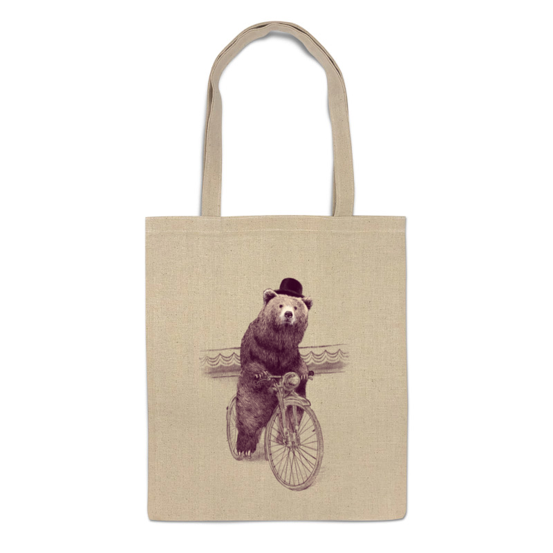 Printio Сумка Медведь на велосипеде printio сумка уилл койот на велосипеде