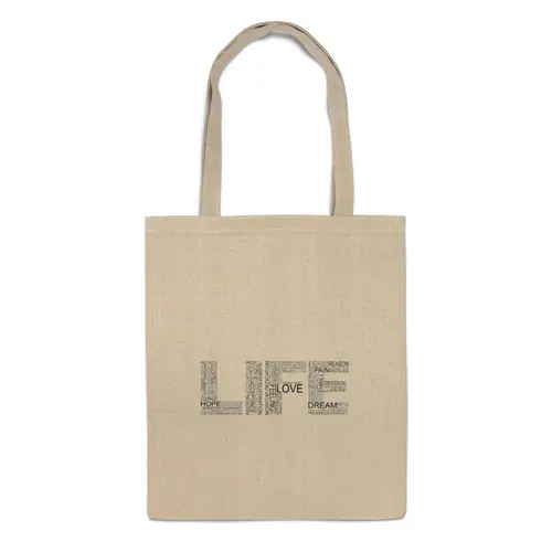 Заказать сумку в Москве. Сумка This is your LIFE BAG от Just kidding - готовые дизайны и нанесение принтов.